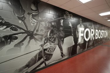 Boston College athletics adhesive wall mural