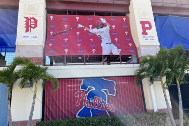 Baseball field signage