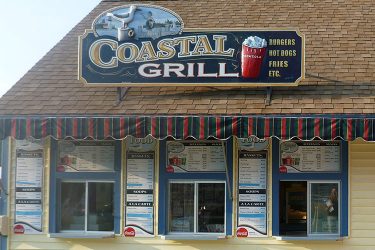 coastal grill concession sign