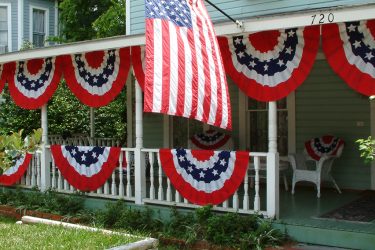 patriotic Pleated Fan bunting